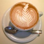 VIA Brianza - パスタメニュー 1000円 のデザインカプチーノ