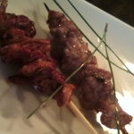 うなぎ屋酒坊・画荘 越後屋 - 塩味の肝の串焼き♪うまあ～～～♪