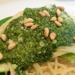 VIA Brianza - パスタメニュー 1000円 のたっぷりバジルのリグーリア風スパケッティ