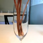 VIA Brianza - パスタメニュー 1000円 のグリッシーニ