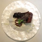 VIA Brianza - パスタメニュー 1000円 のトルタカプレーゼとチョコアイスの盛り合わせ