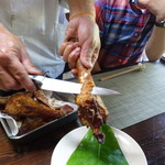 かたつむり - ハクビシンの後ろ脚