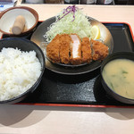 松のや - ロースかつ定食上690円+ご飯大盛50円