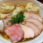 らーめん　かねかつ - ちゅるりんわんたんめん大盛茨城産ハーブ豚トッピング（1,400円）