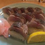 竹うち - 鯵の炙り寿司