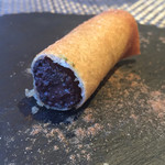 ブラッスリー ハルナ - ブーダンノワールの春巻き断面