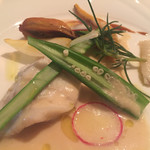 ブラッスリー ハルナ - 石鰈のヴァプール そのえんがわ ホヤ 燻製ムール貝