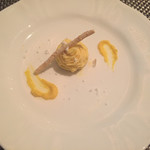 ブラッスリー ハルナ - マンゴーとパッションフルーツのモンブラン仕立て