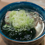 うを徳 - 2017.6 ゴマフグ白子入りアズキハタの潮汁そば