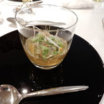 沼島産鱧と冷たいコンソメ