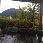 山中温泉　花紫 - 露天風呂（誰もいない時に撮影）