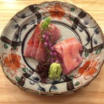 魚のおいしさを伝道する店 春代 - 金目鯛刺身（アップ）