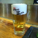 やきとり 正や - 生ビール