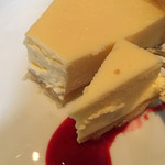 チーズケーキの断面