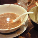 ラーメンつけ麺　笑福 - 全部増し増し＋豚を完食！