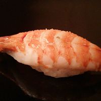 日本料理 はなの - おまかせにぎりセット 12貫 7,500円(車エビ) 2017年6月