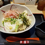 香むぎ - かしわ天ぶっかけ／冷(大盛り)