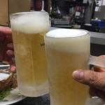 こうちゃん - キンキンに冷えたビールで乾杯