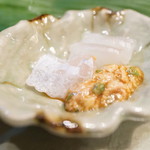 千春鮨 - えんがわと肝