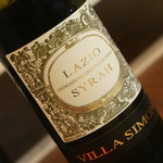 ワインバー バッカス - シラー ラツィオ ヴィッラ シモーネ（５，０００円）２０１７年６月