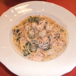 パスタの店　山猫軒 - たらこカルボナーラです。