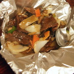 中華美食府 - 牛肉の鉄板焼（１，０８０円）２０１７年６月