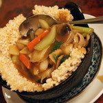 中華美食府 - 海鮮おこげ（１，１８０円）２０１７年６月