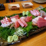 手打蕎麦 とし庵 - 刺し盛り♪