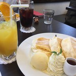 カフェ プティパ - メープルふわふわパンケーキ