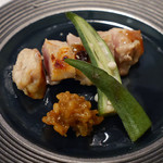 Ginzakokoron - 鶏肉の自家製粕漬け 金山寺味噌