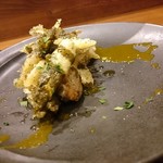 CULACCINO - 鮑と根曲がり竹のフリット、肝ソース