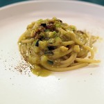 アマルフィ - ズッキーニと天狗ニシガイのラグーソース・スパゲッティ