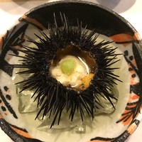 旬菜 おぐら家 - 殻付き雲丹の餡かけ