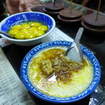 阿豊油飯麺線糊 - 玉子たっぷり。