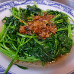 老受鴨肉飯 - 茹で青菜(TWD30)