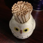 からみそラーメン ふくろう - ふくろうグッズがあちこちに