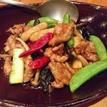 ふじかけ - ラム肉のピリ辛炒め