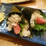 魚の - 手巻き寿司 まぐろ(180円)
