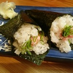 魚の - 手巻き寿司 ネギトロ(180円)