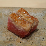 三谷 - オーストラリアのサマートリュフの鮪のカマサンド　満寿泉　Masuizumi Barrel Ageing Kijoshu と共に