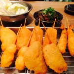 Kushikatsu Shirotaya - 食べ歩きセット5本¥750(税別)