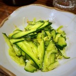 もつ焼 あぶさん - きゅうりの味噌和え