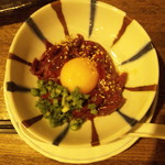 Honjin Kushiya - さくら肉の塩ユッケ・６３０円