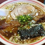 支那そば 二階堂 - 醤油ラーメン大盛+ナンコツ