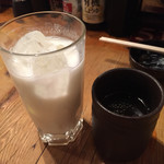 Sumibi Izakaya En - カルピスの牛乳割り←
                        と、噂の生つくねスープ！！