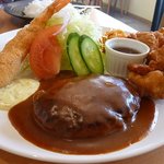 Tento - ハンバーグ、エビフライ、からあげのｓｅｔ