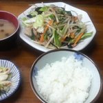 食堂 あけぼの - 野菜炒め定食