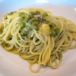 Torattoria Amazza - グリーンピースのスパゲティー