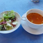 レストラン フォッセ - ④サラダとスープ