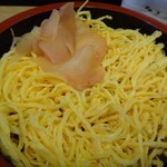 すし善 - ◆ちらし（1150円）・・噂通り「錦糸卵」タップリですねぇ。玉子焼き好きとしては嬉しい・・^^